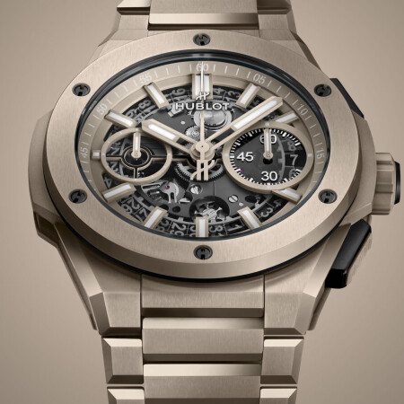 Montre Hublot Big Bang Integrated beige ceramic, édition limitée 42mm