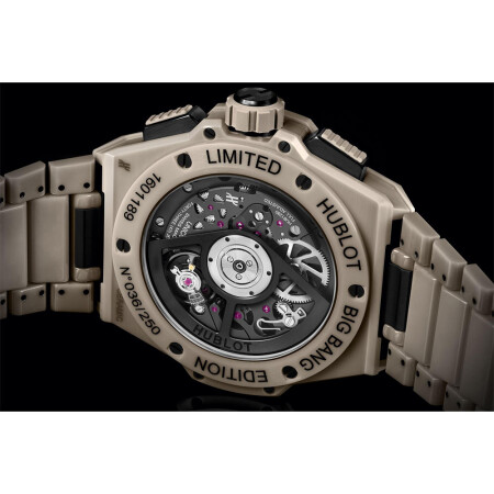 Montre Hublot Big Bang Integrated beige ceramic, édition limitée 42mm