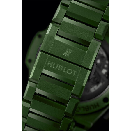 Montre Hublot Big Bang Integrated green ceramic, édition limitée 42mm