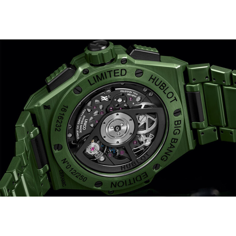 Hublot Big Bang Integrated green ceramic watch, limited edition