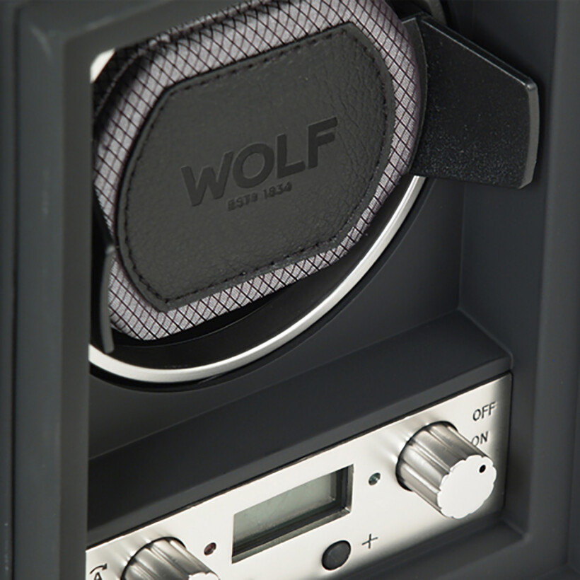 Remontoir pour montre automatique Wolf 1834 Module 4.1 en PVC noir