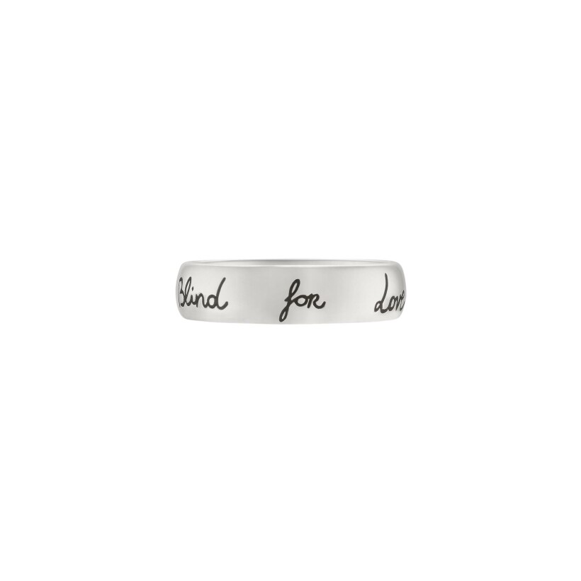 Bague Gucci "Blind for Love" en argent