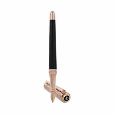 Stylo plume S.T. Dupont Liberté finition or rose et noir