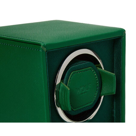 Remontoirs de montre Wolf 1834 Cub en cuir vegan vert