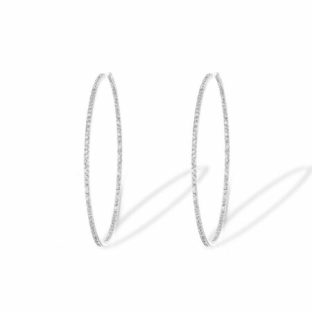 Messika Gatsby Eternity earrings, white gold, diamonds