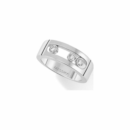 Bague Messika Move Joaillerie PM en or blanc et diamants