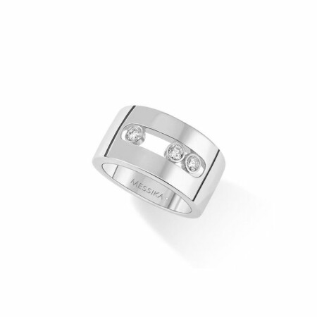 Bague Messika Move Joaillerie M en or blanc et diamants