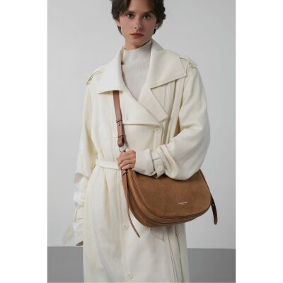 Sac besace zippé Lancaster Suède IT L