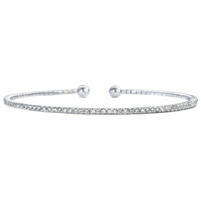 Bracelet Messika Skinny en or blanc et diamants