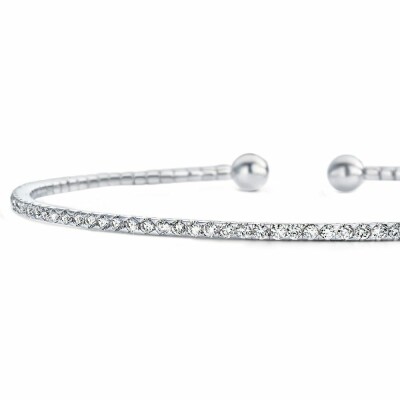 Bracelet Messika Skinny en or blanc et diamants