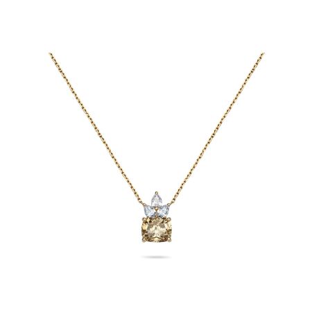 Doux pendant, rose gold, cognac diamond and diamonds