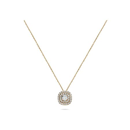 Doux pendant, rose gold and diamonds