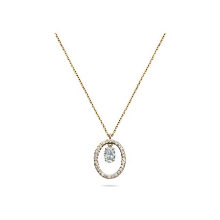 Doux pendant, rose gold and diamonds