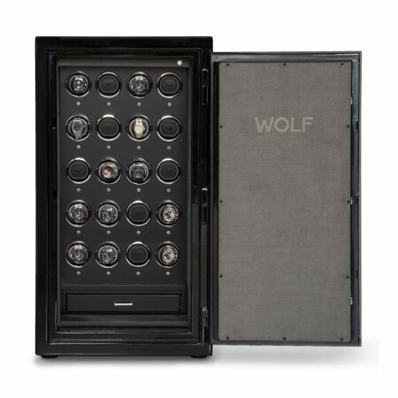 Coffre de rangement avec 20 remontoirs pour montres automatiques Wolf 1834 Atlas en titane