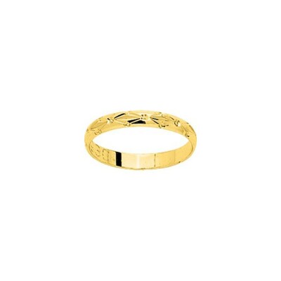 Alliance en or jaune, 3mm