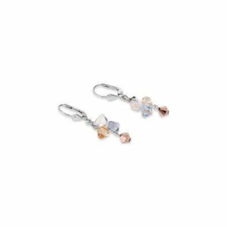 Boucles d'oreilles Coeur de Lion en cristaux