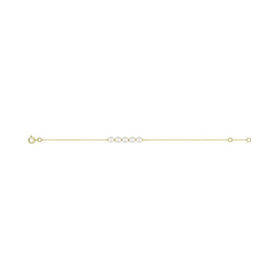 Bracelet en or jaune et perle de culture