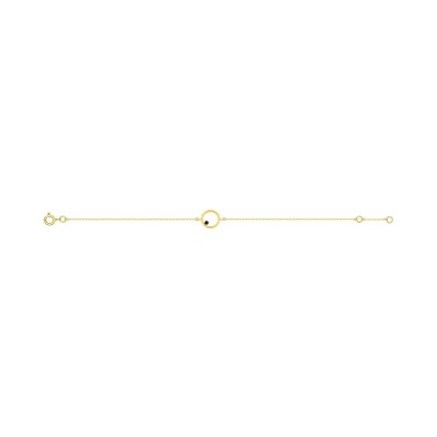 Bracelet en or jaune et saphir