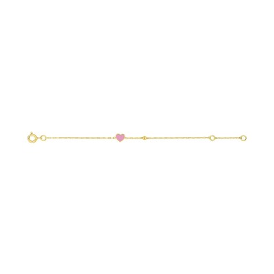 Bracelet bébé en or jaune, taille 14cm