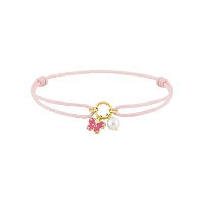 Bracelet en or jaune et perle de culture