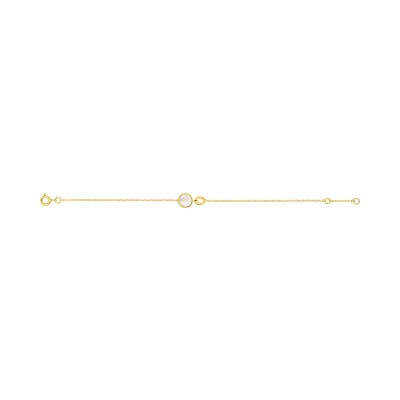 Bracelet en or jaune et nacre
