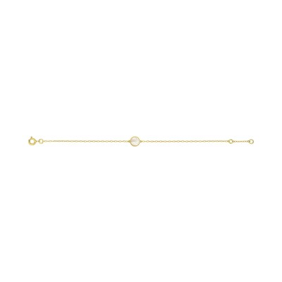 Bracelet en or jaune et nacre