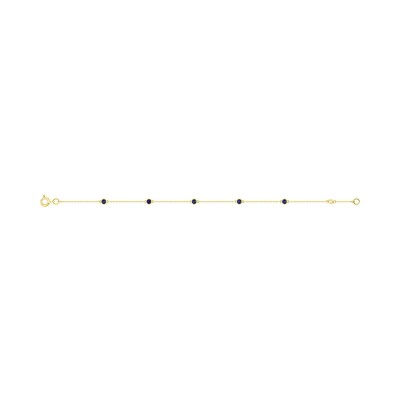 Bracelet en or jaune et saphir