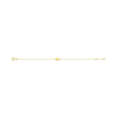 Bracelet en or jaune et diamant 0.02ct