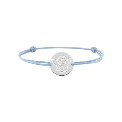 Bracelet corde en or blanc