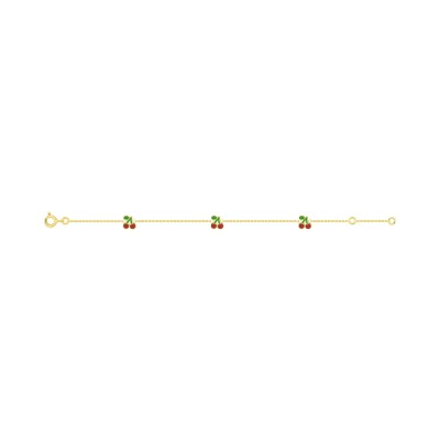 Bracelet enfant laqué en or jaune