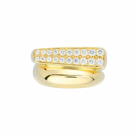 Bague FRED Success moyen modèle en Or jaune et Diamant