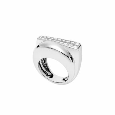 Bague FRED Success moyen modèle en Or blanc et Diamant