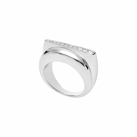 Bague FRED Success petit modèle en Or blanc et Diamant