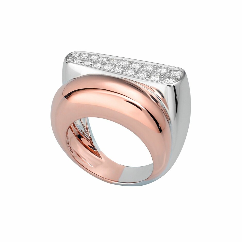 Bague FRED Success en or blanc et diamants