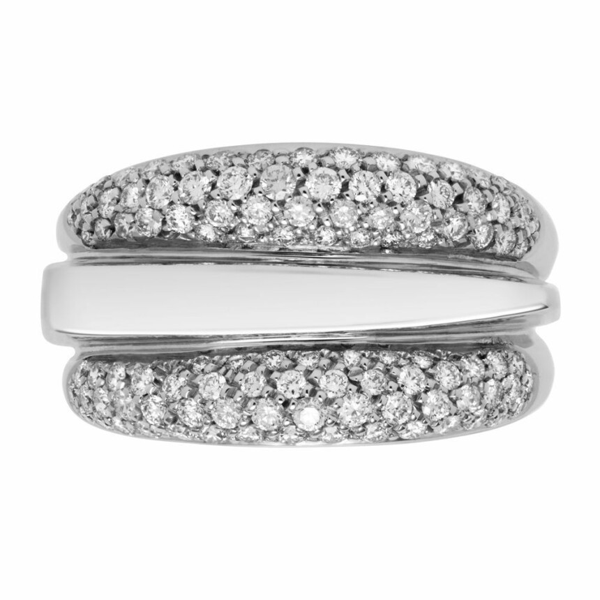 FRED Success ring, white gold and diamonds
