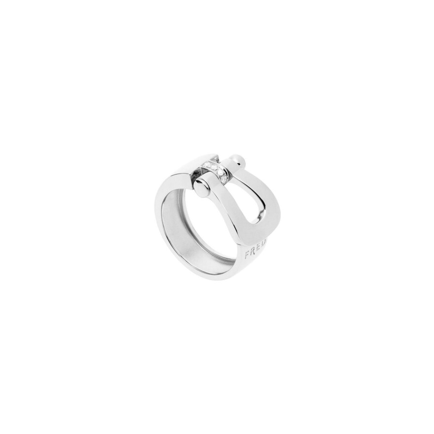 Bague FRED Force 10 GM en or blanc et diamants