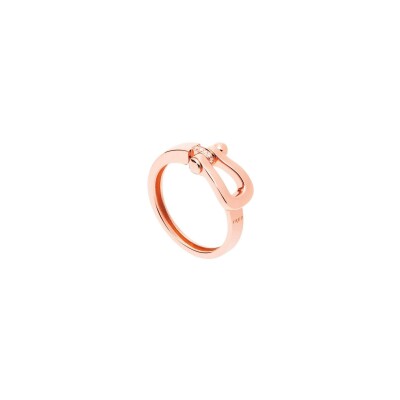 Bague FRED Force 10 MM en or rose et diamants