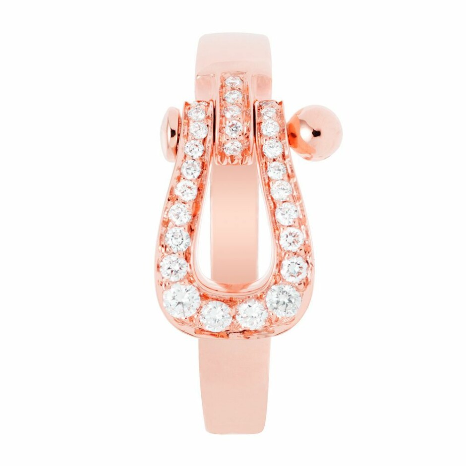 Bague FRED Force 10 MM en or rose et diamants