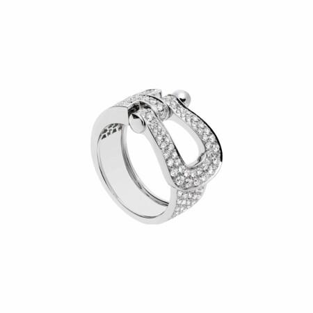 Bague FRED Force 10 en or blanc et diamants