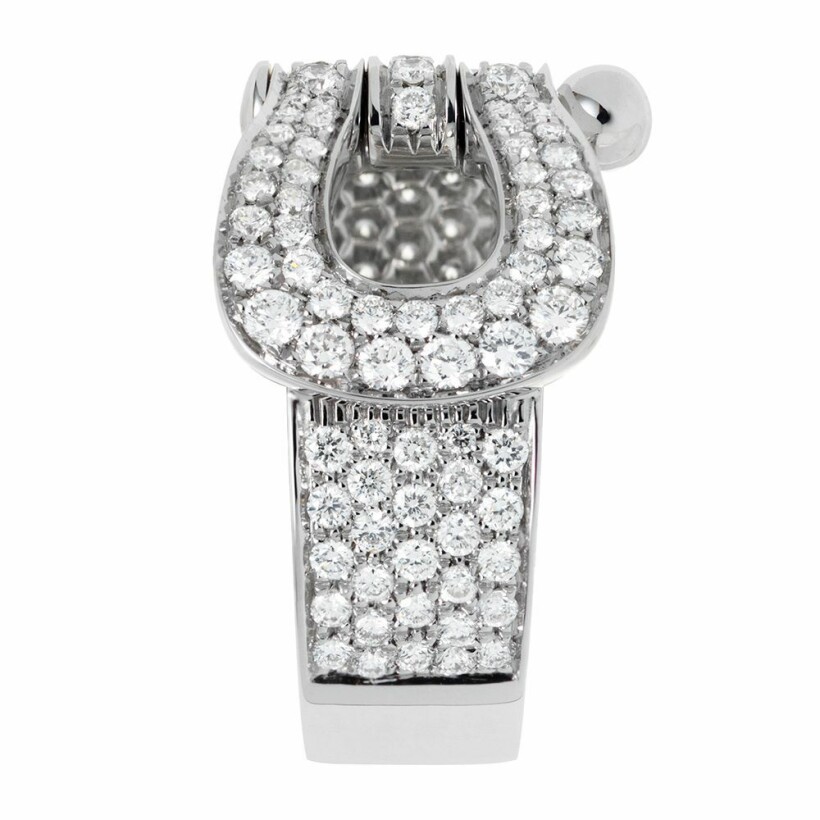 FRED Force 10 ring, white gold, diamonds