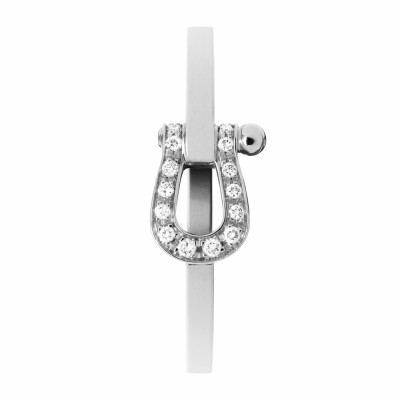 FRED Force 10 ring, white gold, diamonds