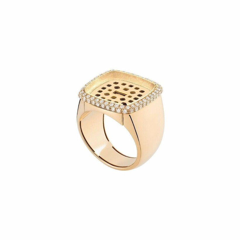 FRED Pain de Sucre Ring setting, Yellow Gold, Diamond