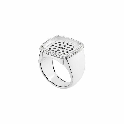 Monture de bague FRED Pain de sucre en Or blanc et Diamant