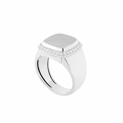 Monture de bague FRED Pain de sucre en or blanc et diamants