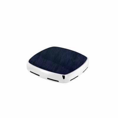 Cabochon FRED Pain de Sucre Moyen Modèle en or blanc et oeil de faucon