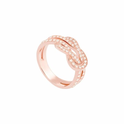 Bague FRED Chance Infinie en or rose et diamants