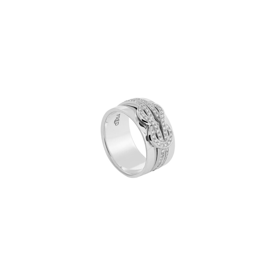 Bague FRED Chance Infinie en or blanc et diamants