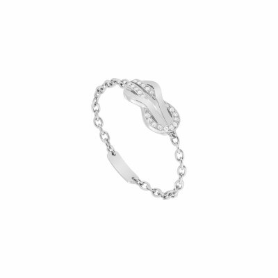 Bague FRED Chance Infinie en or blanc et diamants