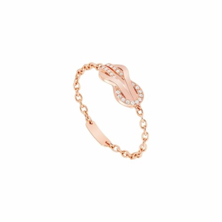 Bague FRED Chance Infinie en or rose et diamants