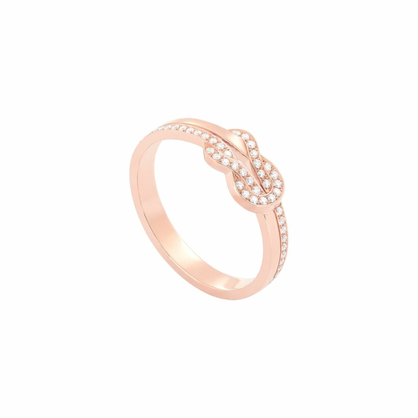 FRED Chance Infinie in pink gold and diamonds ring